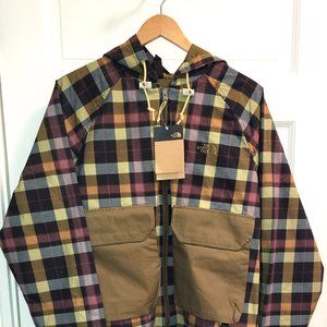 The North Face Ripstop Wind Hooded Jacket in Plaid [Sz Sm] BNWT $129-